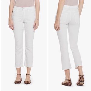 MOTHER white the dutchie ankle jeans